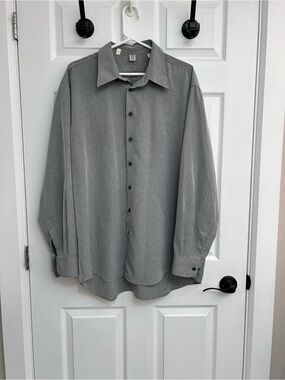 Haupt Men’s Gray Dress Shirt - Size 44/XL